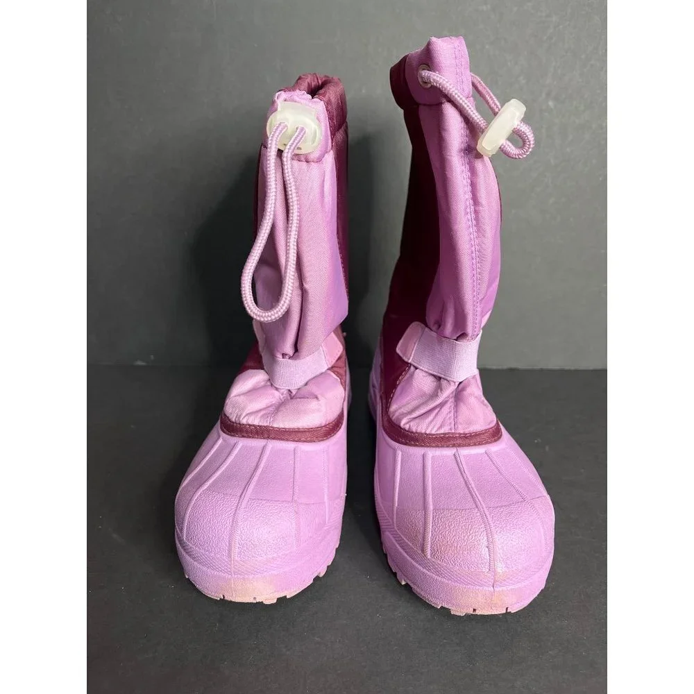 Columbia Big Kids Powderbug Plus Snow Winter Ski Boots Waterproof Purple Size 4